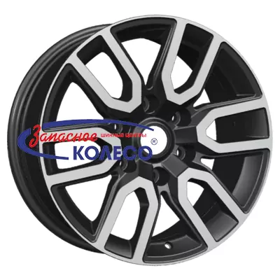 17'' 6x139,7 ET46 D67,1 8,0J Khomen Wheels KHW1723 (Pajero) Black-FP