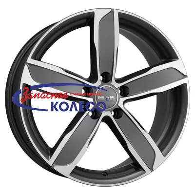 16'' 5x112 ET28 D66,45 7,5J MAK Stadt W Gunmetal Mirror Face