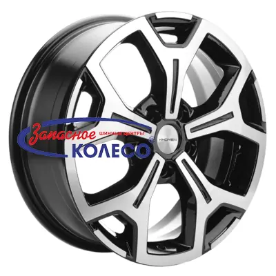 17'' 5x112 ET50 D66,6 6,5J Khomen Wheels KHW1710(2) (Mercedes Vito) Black-FP