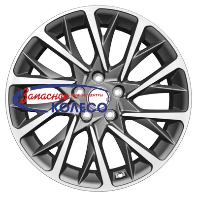 18'' 5x112 ET39 D66,6 7,5J Khomen Wheels KHW1804 (Audi A4/A6) Gray-FP