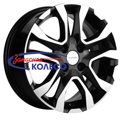 15'' 4x100 ET50 D60,1 6,0J Khomen Wheels KHW1503 (Vesta) Black-FP