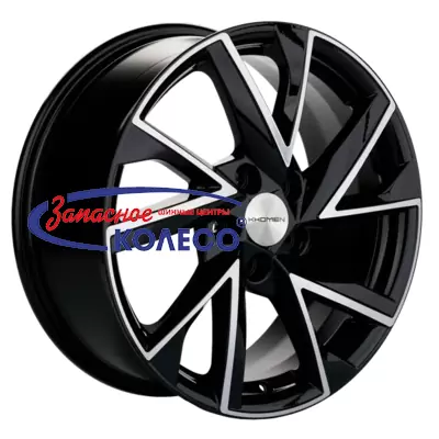 17'' 5x110 ET40 D67,1 7,0J Khomen Wheels KHW1714 (Evolute i-Joy) Black-FP