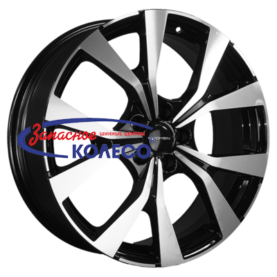 19'' 5x114,3 ET45 D60,1 7,0J Khomen Wheels KHW1906 (Changan CS85 Coupe) Black-FP