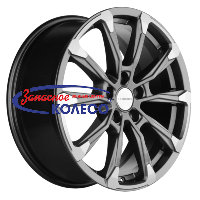 18'' 5x108 ET46 D63,4 7,5J Khomen Wheels KHW1808 (Tugella/Jaguar XF/F-Pace) Gray-FP